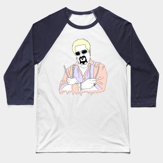 Guy Fieri Baseball T-Shirt by robertromanian